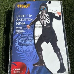 Halloween outfit : Light-up Skeleton Ninja used condition